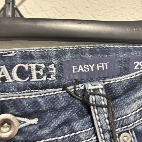 NWT Grace Jeans Womens Size 29 Blue Dark Wash Cotton Stretch Easy Fit Mid Rise - Picture 7 of 13